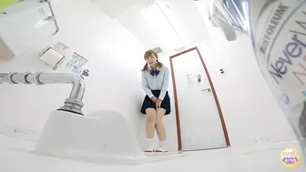 DLSL-438 04 Girls’ school toilet broke down and overflowed with piss. Grossed out urination voyeur