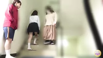 DLSL-438 06 Girls’ school toilet broke down and overflowed with piss. Grossed out urination voyeur