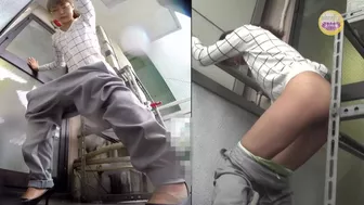 DLSL-190 01 Office ladies wetting panic. Emergency pissing on veranda. VOL.3, JAV Collection, PissRIP