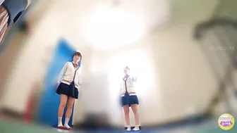 DLSL-584 05 Evil glitter schoolgirls group pissing in men’s toilet