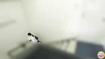 DLSL-602 05 Female student with the urge to urinate, had to peeing in males staff toilet