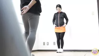 DLSL-615 01 Sports club hidden camera: girls peeing desperation situations.