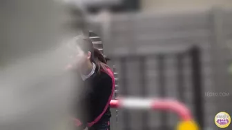 DLSL-615 02 Sports club hidden camera: girls peeing desperation situations.