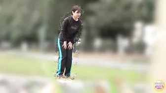 DLSL-615 02 Sports club hidden camera: girls peeing desperation situations.