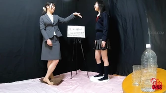 DLFF-662 02 Female student vs office lady. Extreme pee endurance showdown!