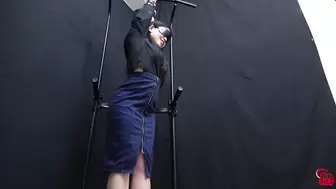 DLFF-664 04 Hanging women left to urinate while being watched by the camera.