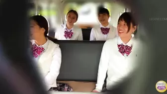 DLSL-627 04 Schoolgirl panics and pisses herself in a moving vehicle.