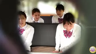 DLSL-627 04 Schoolgirl panics and pisses herself in a moving vehicle.