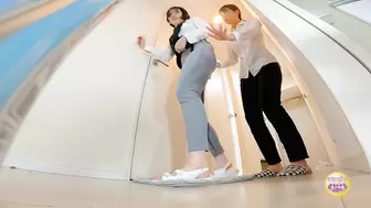 DLSL-632 02 New female beautician can’t hold it in any longer and pees herself.