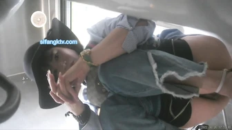 Panoramic snap of a university women's toilet, JAV Collection, PissRIP