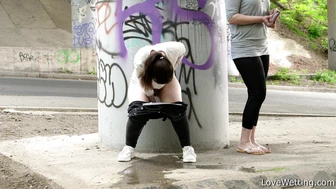 Delia + Valentina Ross - Pissing scene