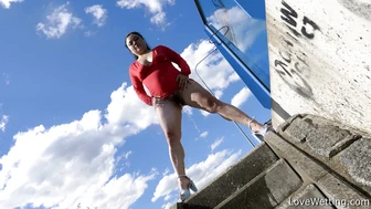 Christina Santes - Pissing scene