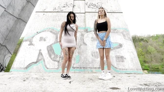 Maeve Foxx + Silvia Black - Pissing scene