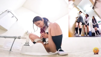 DLEE-809 03 On-Campus Hidden Filming - Schoolgirls Line Super Peeing 2