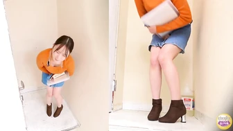 DLSL-646 01 Female college student with a full bladder sneaks out of a lecture and hurries to urinate, JAV Collection, DesperVids