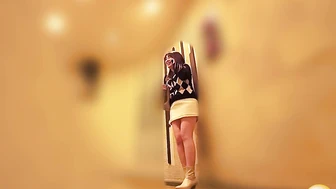 DLSL-646 02 Female college student with a full bladder sneaks out of a lecture and hurries to urinate