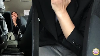 DLSL-644 03 Hidden Camera Saleswoman Shameful Incontinence in Car