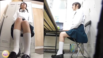 DLSL-322 04 Part-time job interview: A female student couldn't hold it in and peed herself