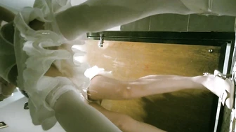 Two superb girls are good friends so they always pee together! 2V