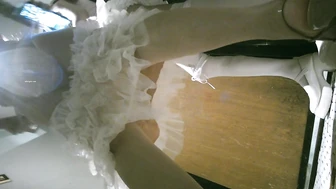 Two superb girls are good friends so they always pee together! 2V