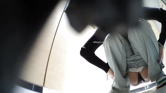 Panoramic Front Shot of the Best Hairless Girl Inserting a Sanitary Tampon