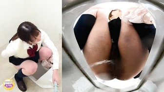 DLSL-446 04 Schoolgirls toilet dash after the chime. Pissing and leaking circumstances. VOL. 3