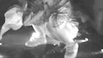 Drunk Chinese girl peeing in a hidden spot because there’s no toilet