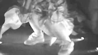 Drunk Chinese girl peeing in a hidden spot because there’s no toilet