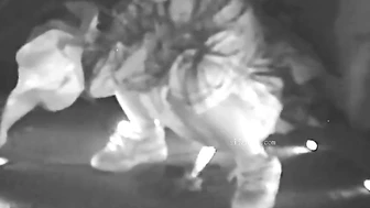 Drunk Chinese girl peeing in a hidden spot because there’s no toilet