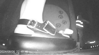 Desperate Chinese girl peeing in a hidden corner of a night market with no toilet