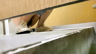 Master of toilet photography bought a new hidden camera