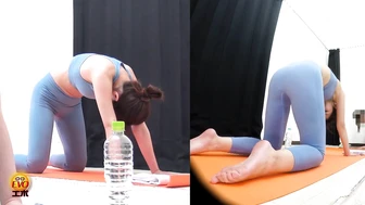 DLEE-395 02 Voyeur: I can't go to the toilet until the lesson is over... Yoga class