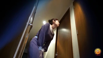 DLEE-852 02 Holy water shower in the changing room, undressing and holding back, woman urinating in the bathroom 2