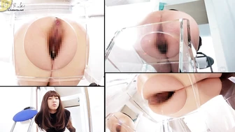 OJHI-786 03 Extreme Urination in a Western-Style Toilet: Buttocks Edition 2 - Buttocks Viewed Through a One-Way Mirror