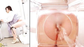 OJHI-798 03 Extreme Urination: Western-Style Toilet (Butt Edition) Part 3 — A View of Her Rear Through a Two-Way Mirror