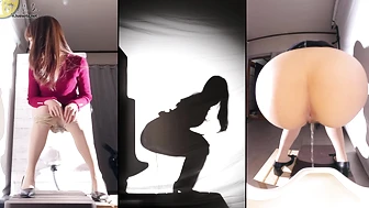 OJHI-821 04 Real-life silhouettes – shadow puppets depicting urination