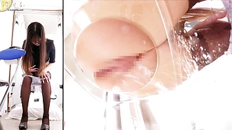 OJHI-831 04 Extreme Urination in a Western-Style Toilet - Part 6: Buttocks Viewed Through a One-Way Mirror, JAV Collection, PissRIP