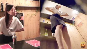 DLEE-553 03 Spycam in the toilet with girls-baristas urinating after reaching their holding limit