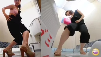 DLSL-482 02 Girls with undressing problems leaking during the emergency peeing situation, JAV Collection, DesperVids