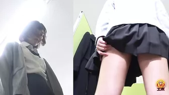 DLEE-587 02 Hidden camera: pee holding situation and miserable wetting of a school girl