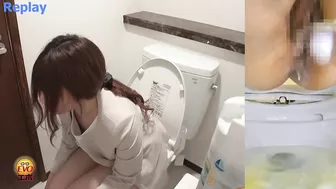 DLEE-598 05 Hidden footage: her pee drips before she sits down on the toilet