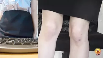 DLEE-602 05 In-house voyeur with OLs rushing to pee