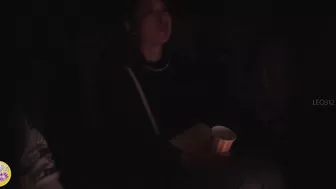 DLSL-561 04 Women dash to pee after watching a movie, but there is a line to the toilet.