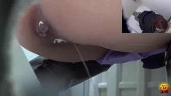 DLEE-049 01 Peephole voyeur: women peeing and farting dirty in public toilet, JAV Collection, PissRIP