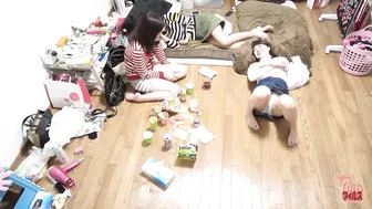 DLFF-278 01 Crazy pee parties with amateur girls Indoor pissing voyeur