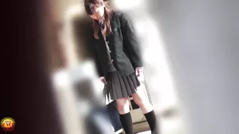 DLEE-167 01 Girls school students shameful wetting records - listening leaking sounds of pissed panties in various situations