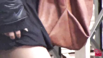 DLFF-038 01 Outdoor wetting voyeur - women leaking piss and throwing away wet underwear