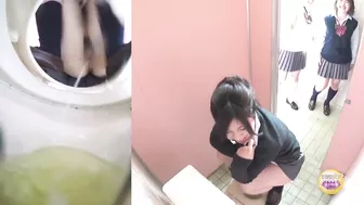 DLSL-131 03 Mischievous peeing voyeur - school girl’s toilet overflowed with piss!