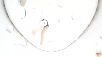 DLSL-102 03 Schoolgirls pissing themselves in swimsuits Leakage voyeur in schools’ toilet VOL 2