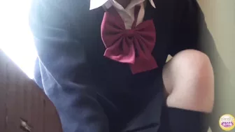 DLSL-214 01 Spying on schoolgirls peeing their panties Secret in-house footage with unexpected situations!